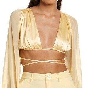 WeWoreWhat Tie Back Top